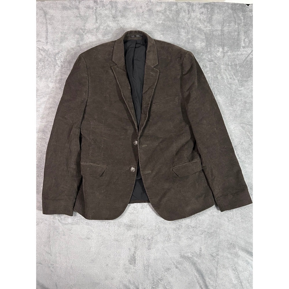 ASOS‎ Men's 42R Brown Corduroy Blazer Jacket Fully Lined 2 Button